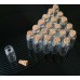 1.4ml 12*28mm Brand New Clear Glass With Cork Tops Tiny Bottle Little Empty Jar    222464861972